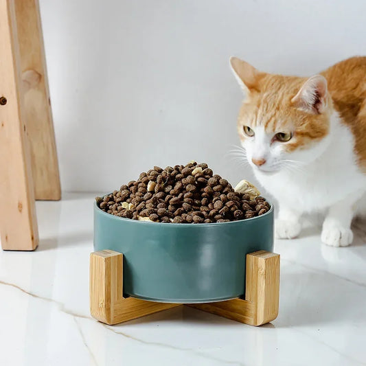 A5 Self-Assembly Ceramic Double Cat Bowl Dog Bowl 400ML Pet Feeding Water Bowl Cat Puppy Feeder Product Suppliesfood Water Bowls