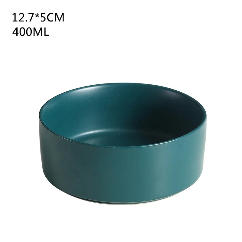 A5 Self-Assembly Ceramic Double Cat Bowl Dog Bowl 400ML Pet Feeding Water Bowl Cat Puppy Feeder Product Suppliesfood Water Bowls
