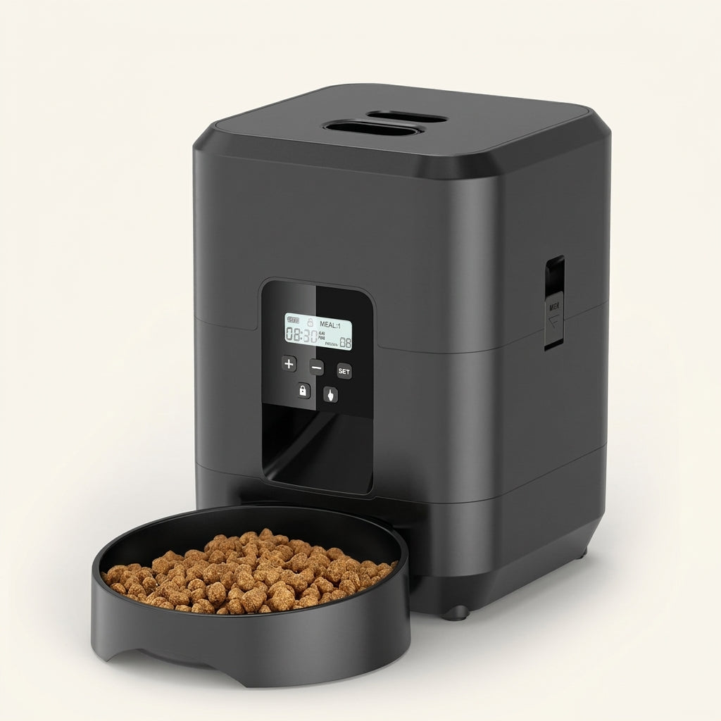 Distributeur Automatique de Croquettes — Minuterie & Portions